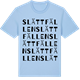 Blue Soul t-shirt med Slättfällen ordlek t-shirt