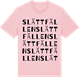 Pink Cotton t-shirt med Slättfällen ordlek t-shirt