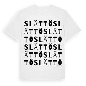 Slättö ordlek t-shirt – ekologisk bomull t-shirt från Pinshirt