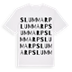 White t-shirt med Slummarp ordlek t-shirt