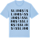 Blue Soul t-shirt med Slungsås ordlek t-shirt