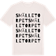 Vintage White t-shirt med Smälletorpet ordlek t-shirt