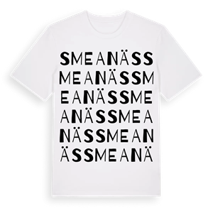 Smeanäs ordlek t-shirt – ekologisk bomull t-shirt från Pinshirt