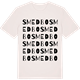 Vintage White t-shirt med Smedbo ordlek t-shirt