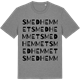 Mid Heather Gray t-shirt med Smedhemmet ordlek t-shirt