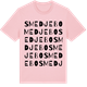 Pink Cotton t-shirt med Smedjebo ordlek t-shirt