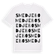 White t-shirt med Smedjebo ordlek t-shirt