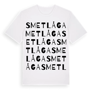 Smetlåga ordlek t-shirt – ekologisk bomull t-shirt från Pinshirt