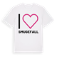 White t-shirt med Jag älskar Smugefall t-shirt stort tryck