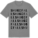 Mid Heather Gray t-shirt med Smugefall ordlek t-shirt