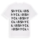 White t-shirt med Smyckan ordlek t-shirt