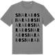 Mid Heather Gray t-shirt med Snarabo ordlek t-shirt