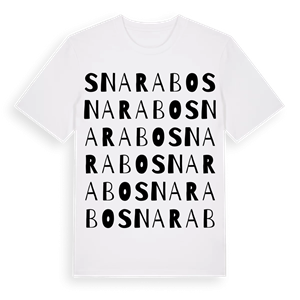 Snarabo ordlek t-shirt – ekologisk bomull t-shirt från Pinshirt