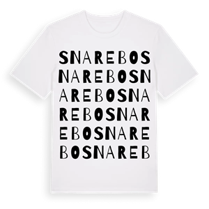 Snarebo ordlek t-shirt – ekologisk bomull t-shirt från Pinshirt