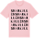 Pink Cotton t-shirt med Snarkullen ordlek t-shirt