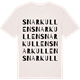 Vintage White t-shirt med Snarkullen ordlek t-shirt