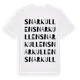 White t-shirt med Snarkullen ordlek t-shirt