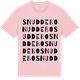 Pink Cotton t-shirt med Snuddebo ordlek t-shirt