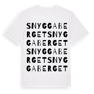 Snyggaberget ordlek t-shirt – ekologisk bomull t-shirt från Pinshirt