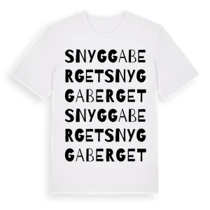 Snyggaberget ordlek t-shirt – ekologisk bomull t-shirt från Pinshirt