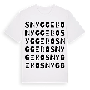 Snyggebo ordlek t-shirt – ekologisk bomull t-shirt från Pinshirt