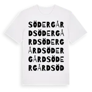 Södergård ordlek t-shirt – ekologisk bomull t-shirt från Pinshirt