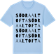 Blue Soul t-shirt med Södra Altofta ordlek t-shirt