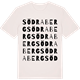 Vintage White t-shirt med Södra Berg ordlek t-shirt