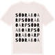 Vintage White t-shirt med Södra Boarp ordlek t-shirt