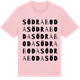 Pink Cotton t-shirt med Södra Boda ordlek t-shirt