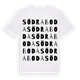 White t-shirt med Södra Boda ordlek t-shirt