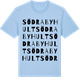 Blue Soul t-shirt med Södra Byhult ordlek t-shirt