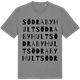 Mid Heather Gray t-shirt med Södra Byhult ordlek t-shirt