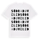 Södra Duveled ordlek t-shirt