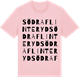 Pink Cotton t-shirt med Södra Flinteryd ordlek t-shirt