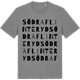 Mid Heather Gray t-shirt med Södra Flinteryd ordlek t-shirt