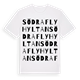 Södra Flyhyltan ordlek t-shirt