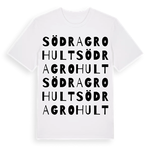 Södra Grohult ordlek t-shirt – ekologisk bomull t-shirt från Pinshirt