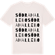 Vintage White t-shirt med Södra Hallebo ordlek t-shirt