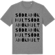 Mid Heather Gray t-shirt med Södra Hökhult ordlek t-shirt