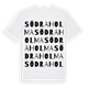 White t-shirt med Södra Holma ordlek t-shirt