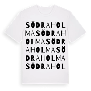 Södra Holma ordlek t-shirt – ekologisk bomull t-shirt från Pinshirt