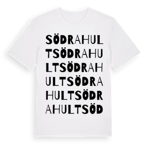 Södra Hult ordlek t-shirt – ekologisk bomull t-shirt från Pinshirt