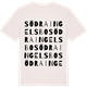 Vintage White t-shirt med Södra Ingelsbo ordlek t-shirt