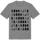 Mid Heather Gray t-shirt med Södra Jära ordlek t-shirt