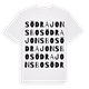 Södra Jonsbo ordlek t-shirt