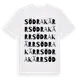 White t-shirt med Södra Kärr ordlek t-shirt