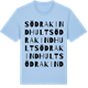 Blue Soul t-shirt med Södra Kindhult ordlek t-shirt