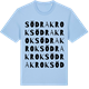 Blue Soul t-shirt med Södra Krok ordlek t-shirt
