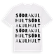Södra Kulhult ordlek t-shirt